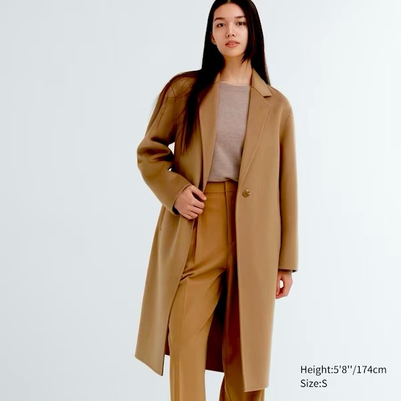 NWOT Double Face Long Coat XXS - Picture 1 of 7